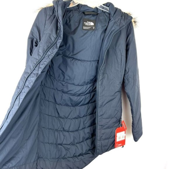 The North Face Women’s Harway Insulated Navy Blue Hooded Parka Size Extra Small - Picture 2 of 5